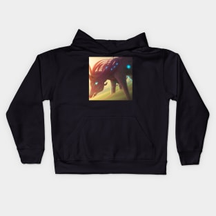 Biomechanical unicorn Kids Hoodie